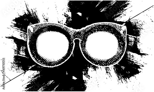 Vector Bold eyewear features rounded lenses and a thick frame.