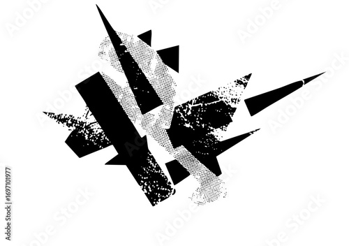 Vector Dynamic abstract shapes create a bold fragmented .