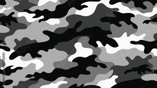 Camouflage background. Seamless pattern. Vector illustration.