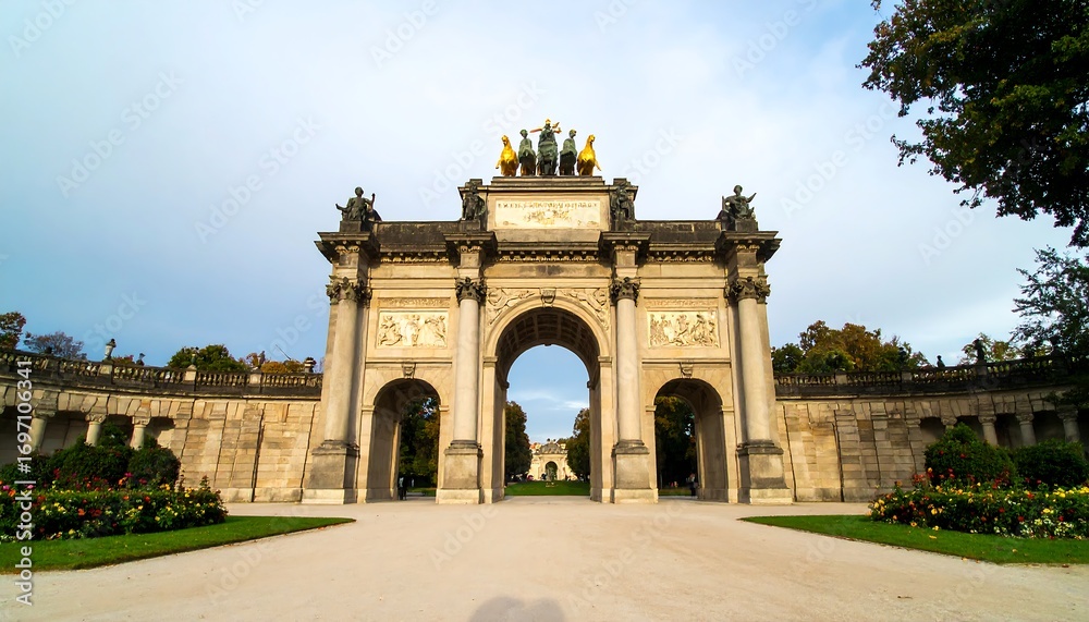 Fototapeta premium Grand archway in a park
