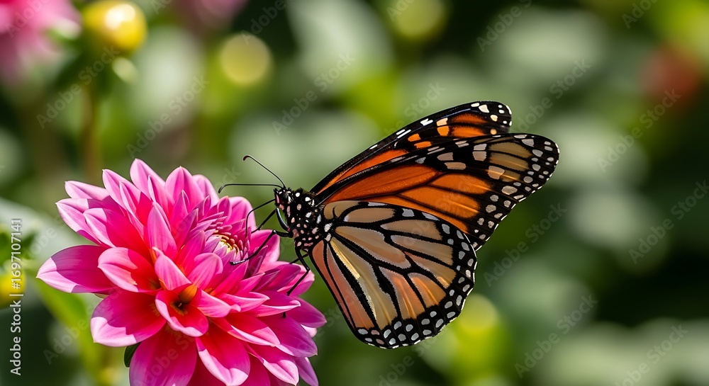 Obraz premium Monarch On Flower.