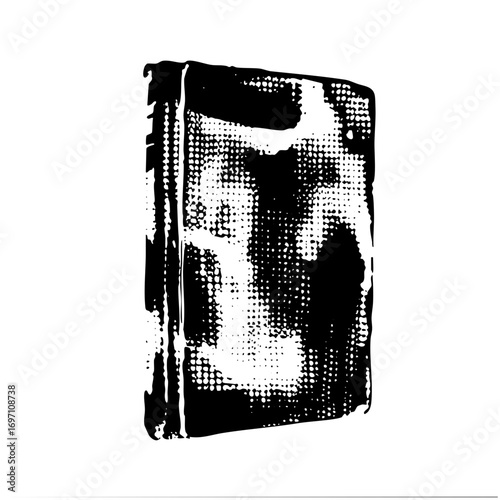 Vector Abstract book with halftone texture.