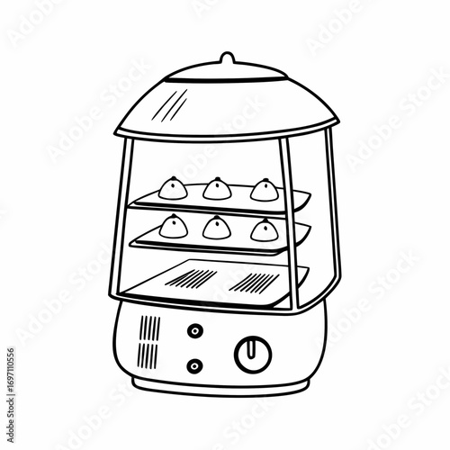 Egg Incubator Vector Illustration | Poultry Farming and Hatching Equipment Design
