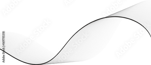 Abstract white and grey geometric smoky blend liens background.  Lines, waves, zigzag, borders. black and white wavy stripes background. Vector illustration
