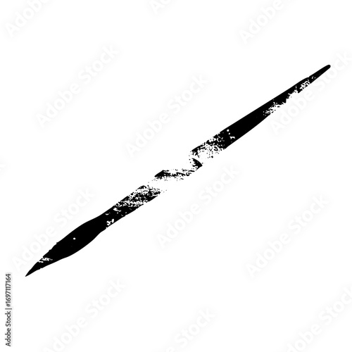 Vector Abstract brushstroke with dynamic texture