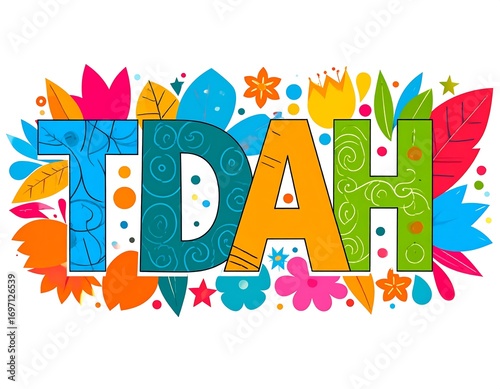 Colorful stylized text 