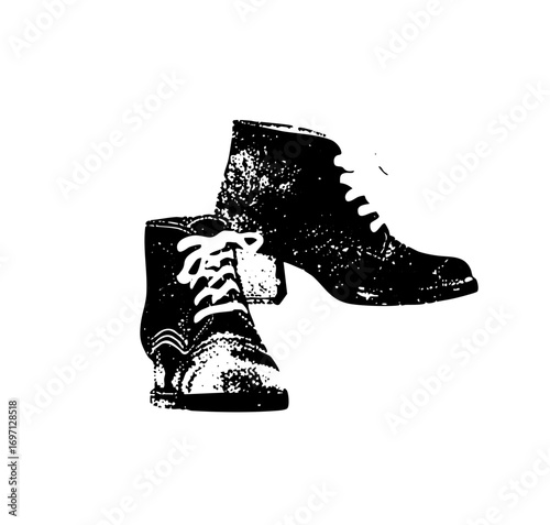 Vector Black Lace-Up Boots