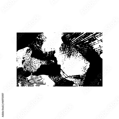 Vector Intimate couple sharing a tender moment with a gentle embrace.