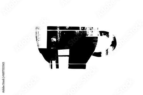 Vector Abstract robotic arm with a gripping hand.
