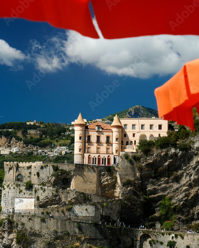 View of Maiori from beach