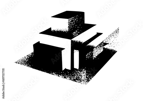 Vector Abstract geometric shapes create a dynamic layered composition.