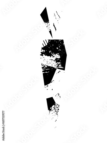 Vector Abstract shattered form element.