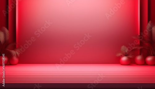empty studio gradient background for product display