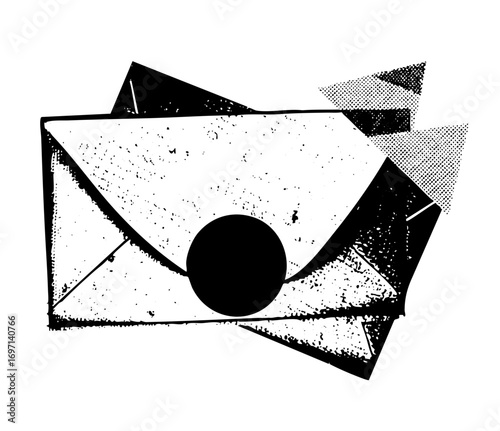 Vector Geometric composition featuring overlapping shapes and a central circle.