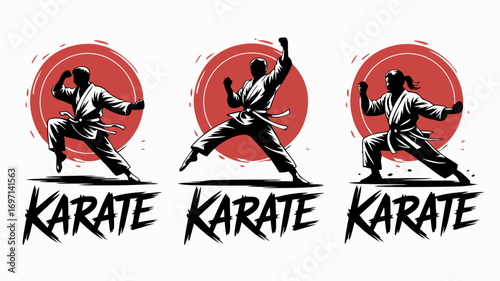A dynamic vector depiction of martial arts, showcasing jiu and jitsu techniques, embodying focus and strength and perfect for active concepts