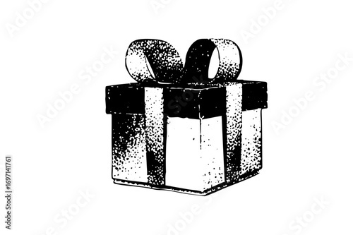 Vector Elegant gift box with ribbon