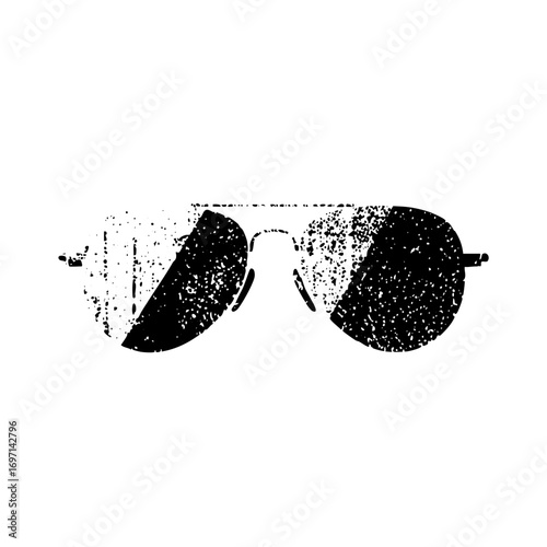 Vector Distressed Aviator Sunglasses