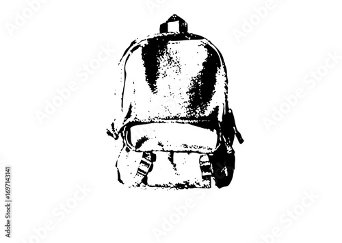 Vector Minimalist backpack with textured effect.