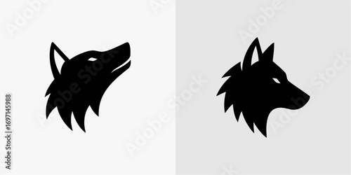 Vector Illustration of Wolf Head Icon for Logo, Mascot, and Design