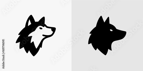 Vector Illustration of Wolf Head Icon for Logo, Mascot, and Design