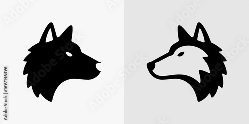 Vector Illustration of Wolf Head Icon for Logo, Mascot, and Design