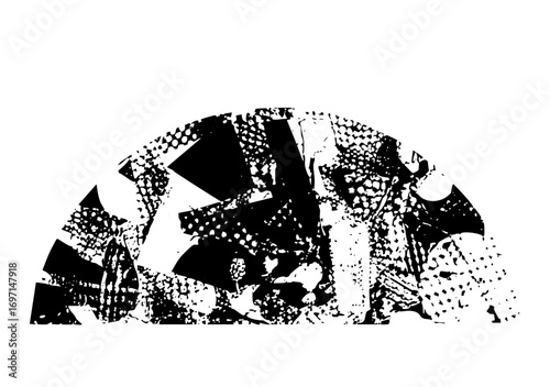 Vector Abstract geometric shapes create a dynamic fragmented composition.