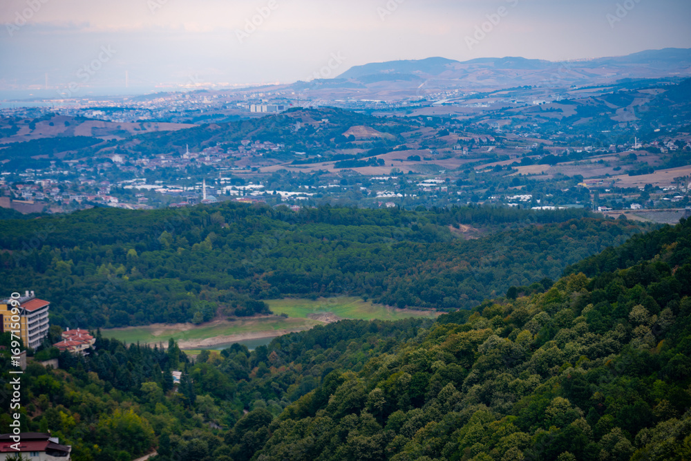 Fototapeta premium Panoramic view over Yalova landscape