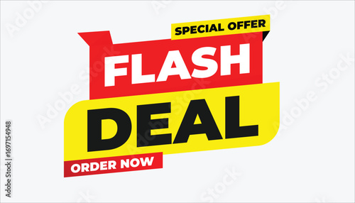 FLASH DEAL SPECIAL OFFER – ORDER NOW BIG DISCOUNT PROMOTION BANNER