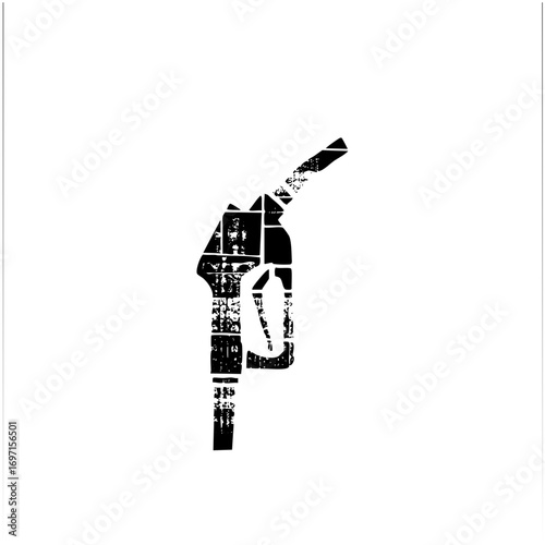 Vector Stylized Fuel Nozzle