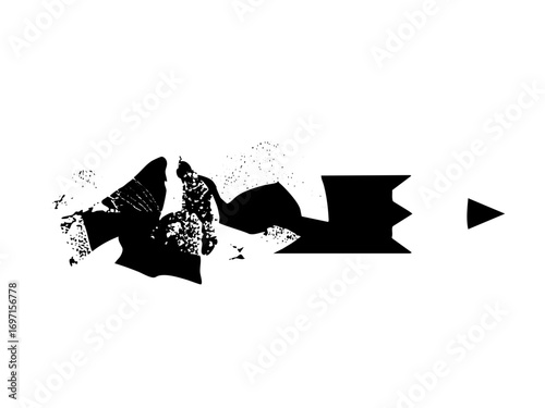 Vector Abstract of a musician playing a saxophone with a play button.