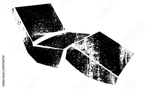 Vector Abstract fractured shapes create a dynamic geometric .