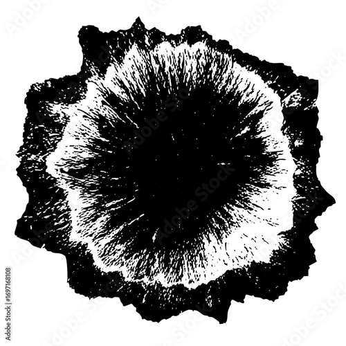 Vector Abstract explosion with radiating lines and jagged edges.
