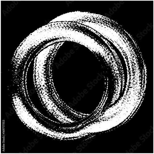 Vector Dynamic white spiral element.