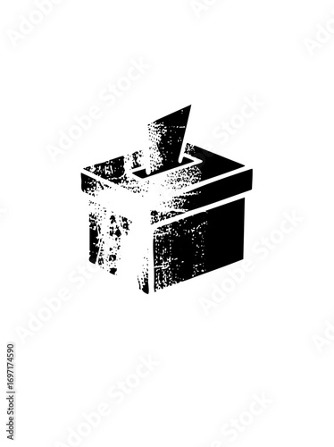 Vector Open gift box with a minimalist .