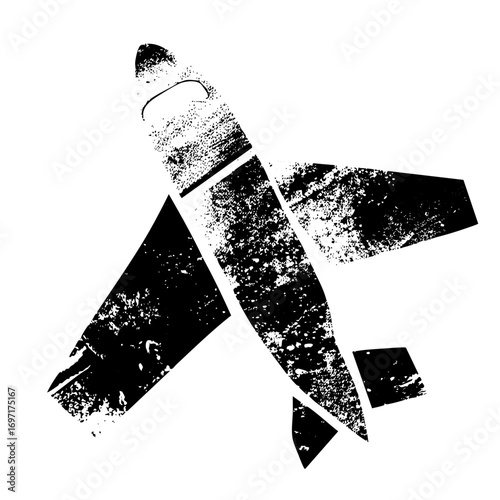 Vector Distressed ship with a vintage aesthetic.