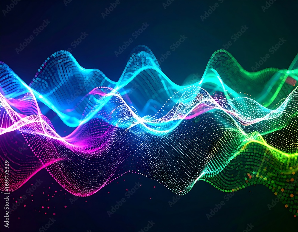 Fototapeta premium Abstract wave pattern with vibrant colors