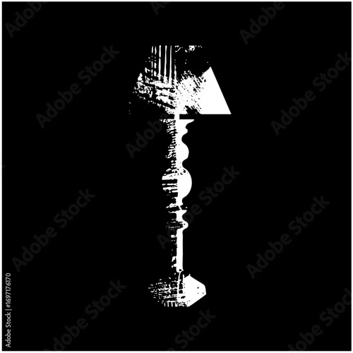 Vector Elegant candelabra features a detailed lamp .