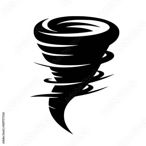 Silueta del logotipo de energía eólica