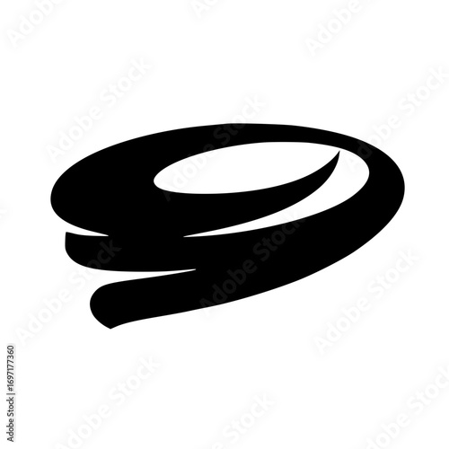 Silueta del logotipo de energía eólica