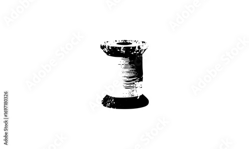 Vector Black Silhouette of a Traditional Hookah