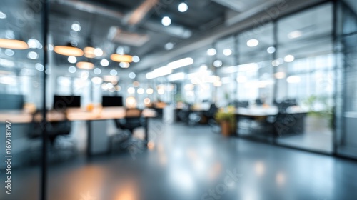 Wallpaper Mural Abstract Blurred Modern Office Interior Design Torontodigital.ca