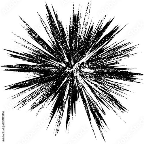 Vector Dynamic burst of radiating lines creates an energetic explosion effect.