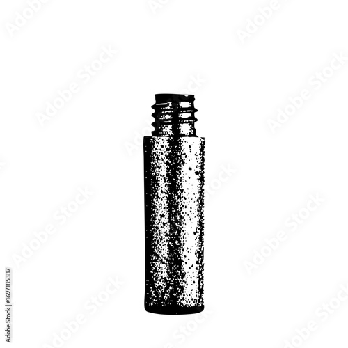 Vector Detailed vector of an empty cylindrical container.