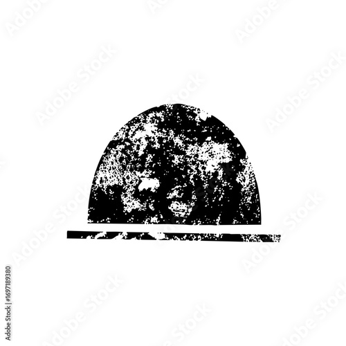 Vector Distressed moon and .