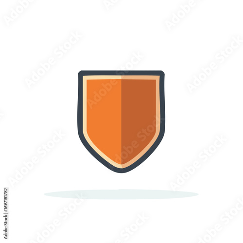 Abstract Orange Shield Icon with Dark Border and Subtle Shadow Free Download Abstract Orange Shield Icon with Dark Border and Subtle Shadow - GFXLoad