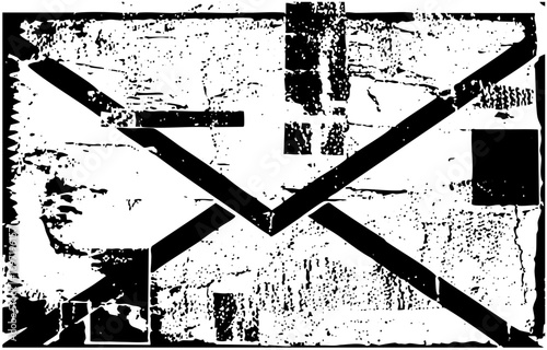 Vector Abstract geometric featuring intersecting lines and rectangular shapes.