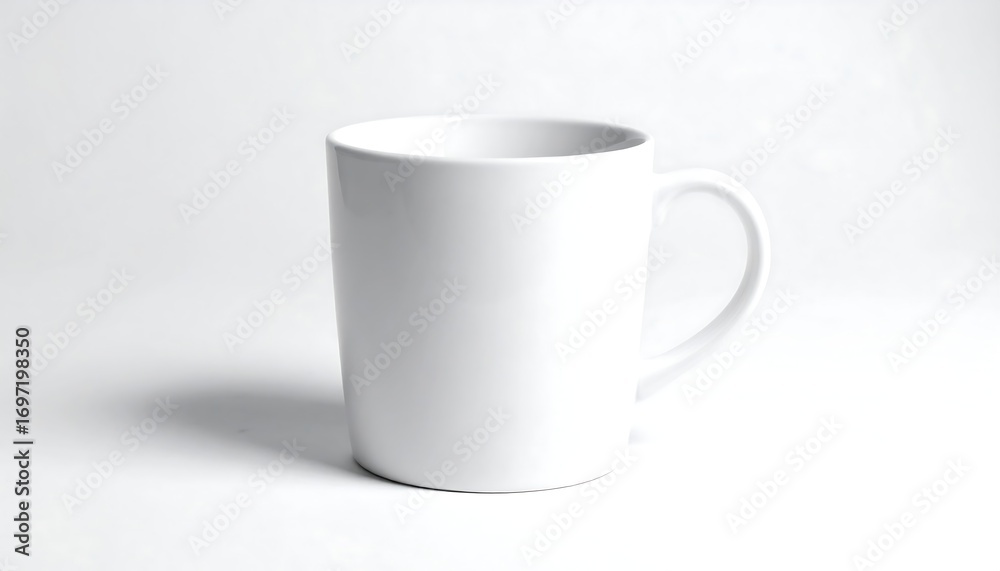 Fototapeta premium Empty white mug on white background (1)