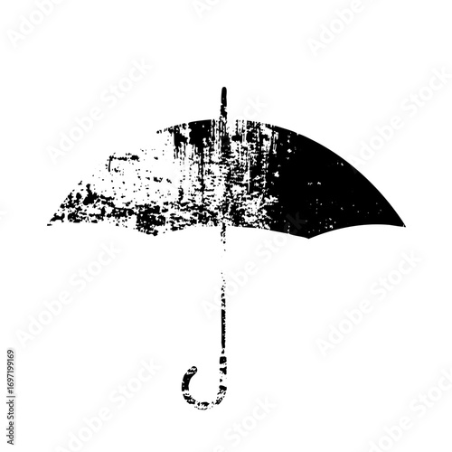 Vector Distressed umbrella showcases a weathered .
