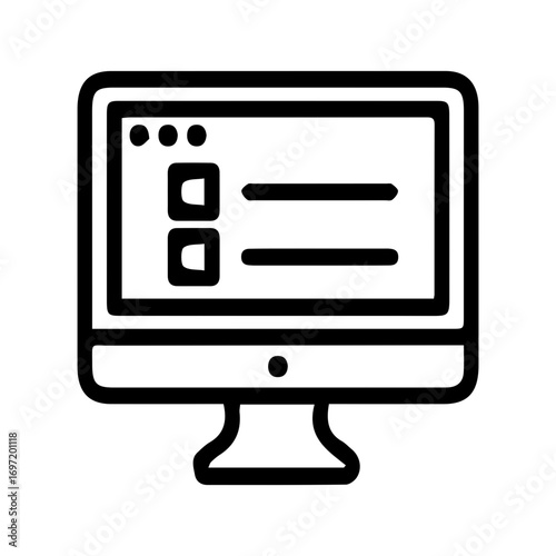 Computer screen icon