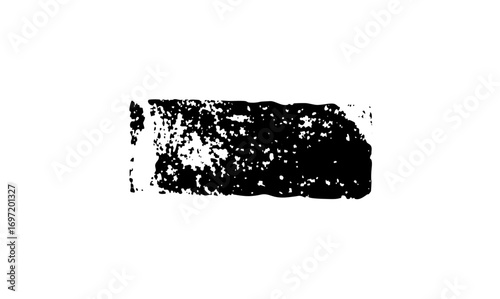 Vector Abstract distressed rectangle shape with rough edges.